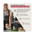 Ensemble De 9 Ustensiles De Cuisine Inox Fackelmann Ovale - Gris