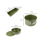 Ensemble De 3 Moules À Gâteaux Zenker Green Vision - Vert