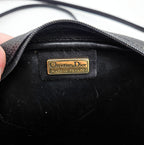 Sac Dior Vintage Cuir Noir Crossbody