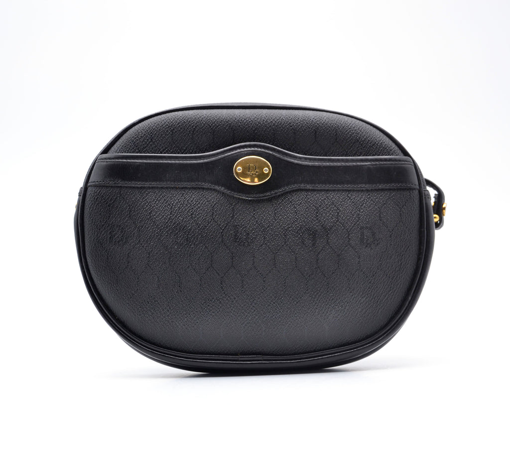 Sac Dior Vintage Cuir Noir Crossbody