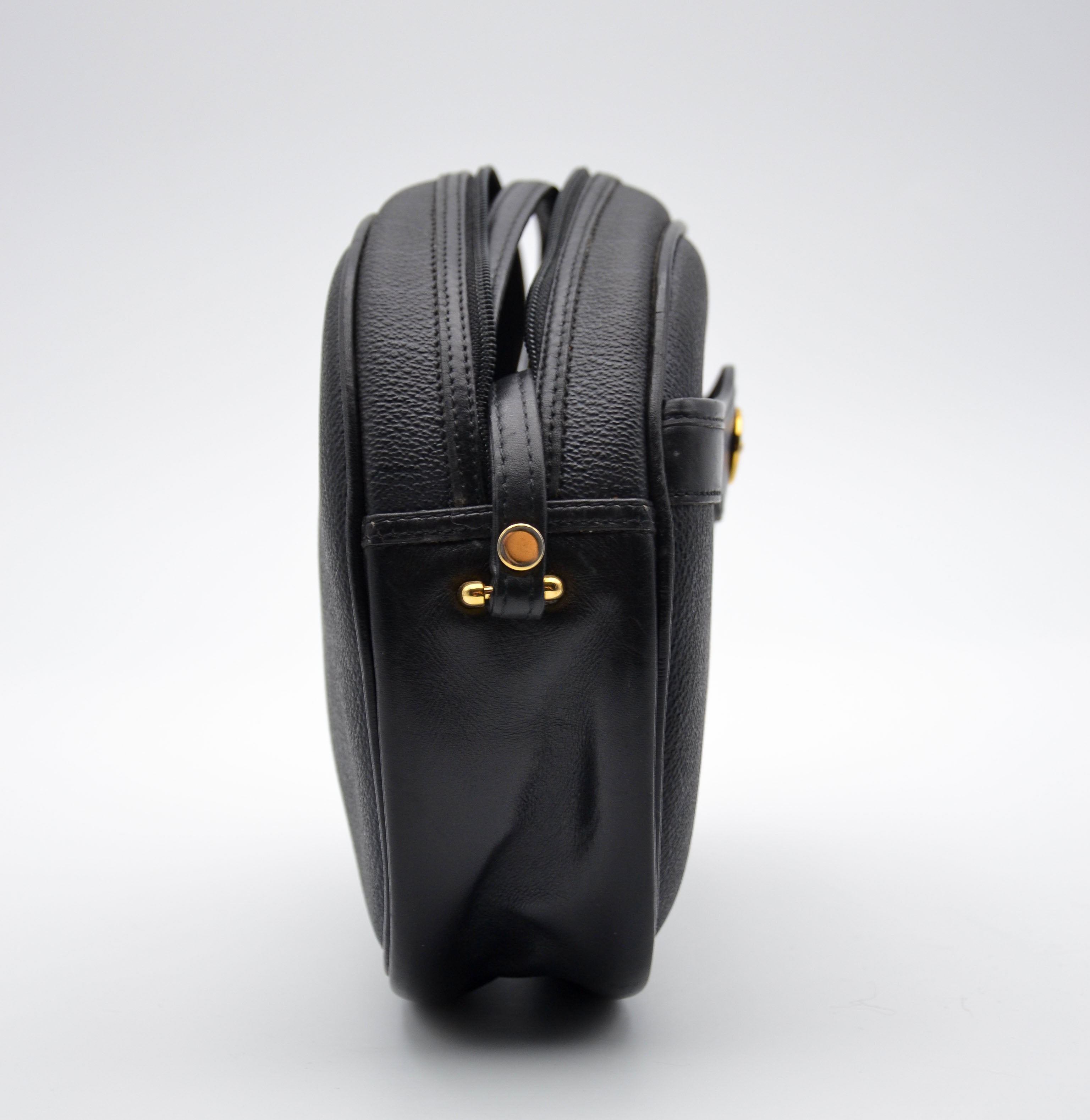 Sac Dior Vintage Cuir Noir Crossbody