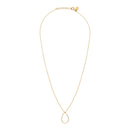 Disco Drop Necklace Gold