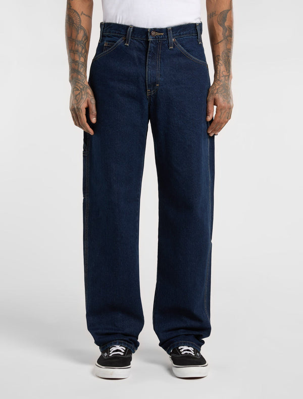 Jeans da lavoro Utility, vestibilità comoda - Denim nero - Uomo