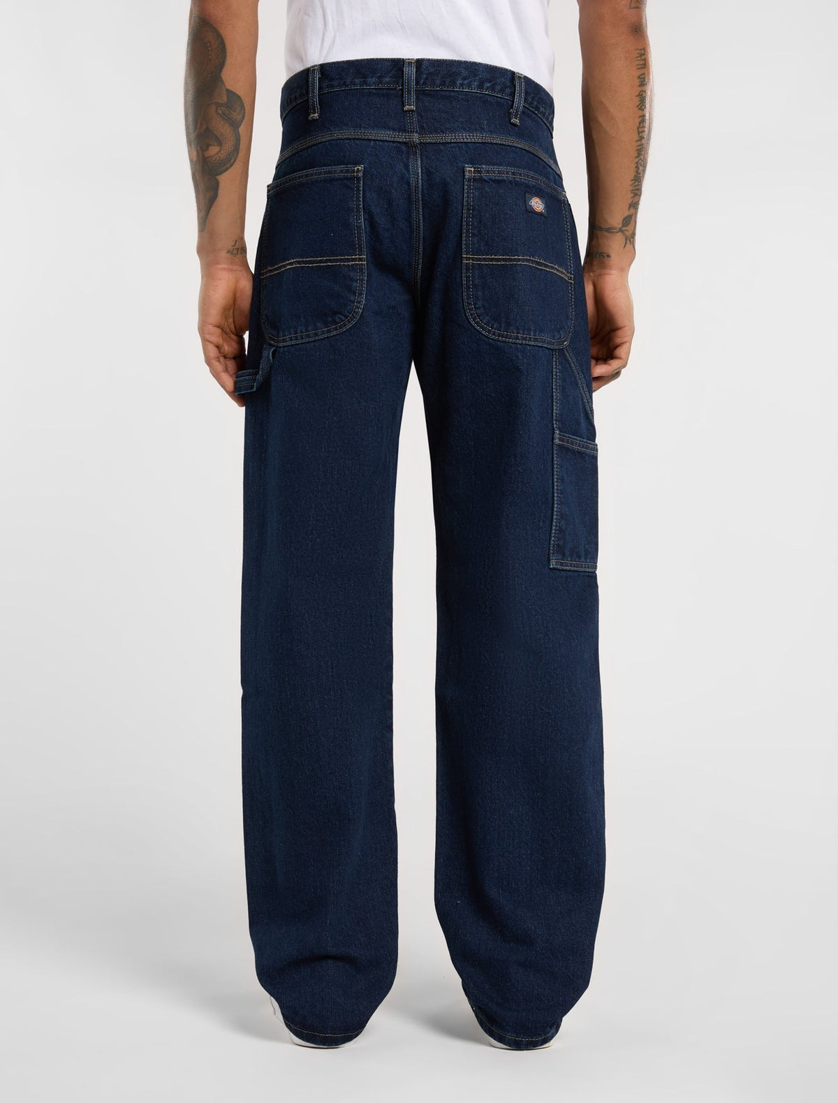 Vaqueros de trabajo Utility Relaxed - Azul índigo lavado - Hombre