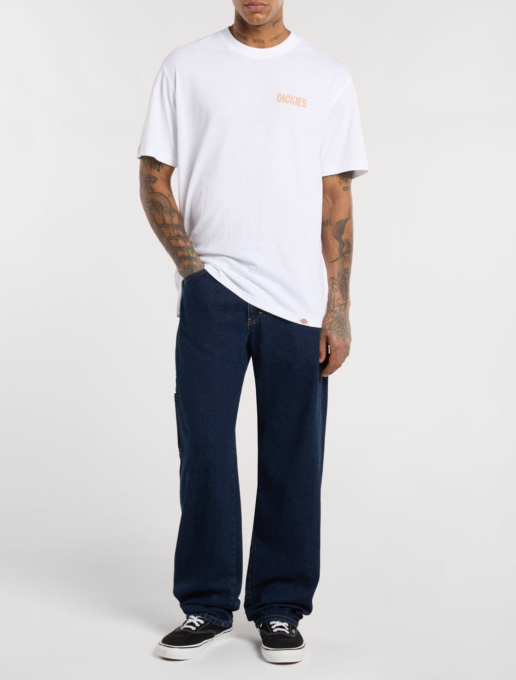 Vaqueros de trabajo Utility Relaxed - Azul índigo lavado - Hombre