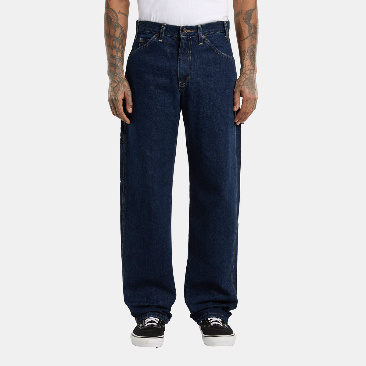 Vaqueros de trabajo Utility Relaxed - Azul índigo lavado - Hombre