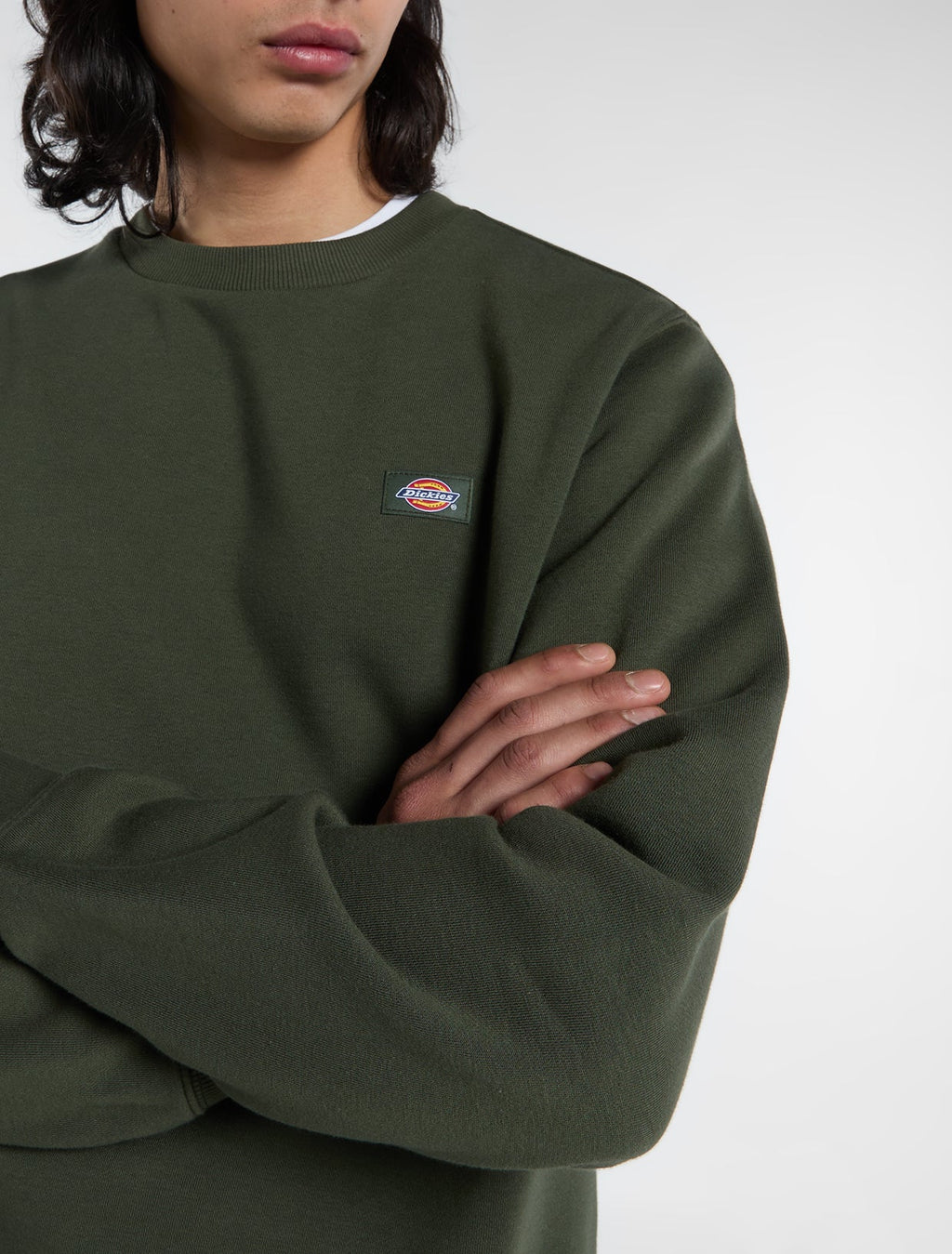 Felpa girocollo Oakport - Verde abisso - Uomo