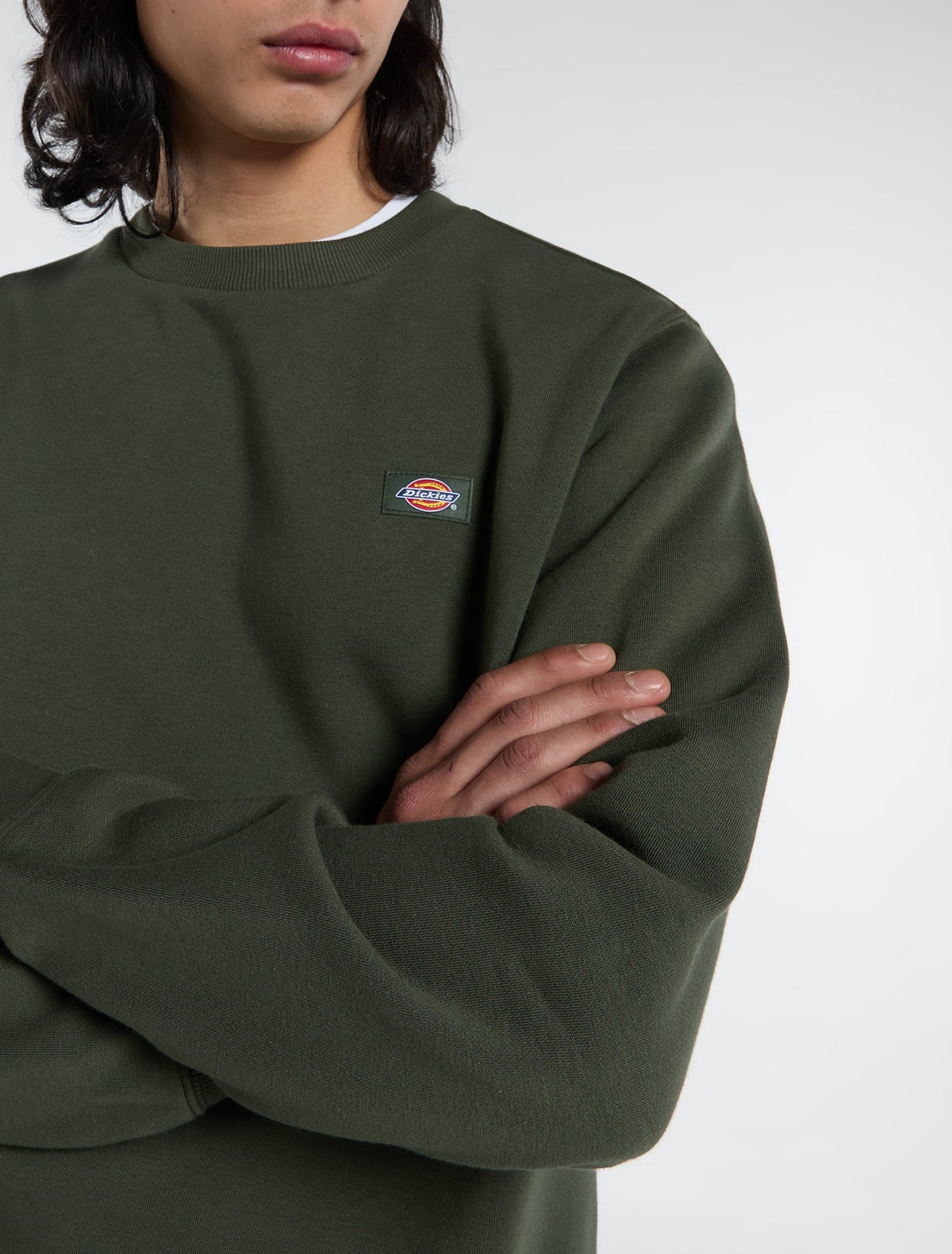 Felpa girocollo Oakport - Verde abisso - Uomo