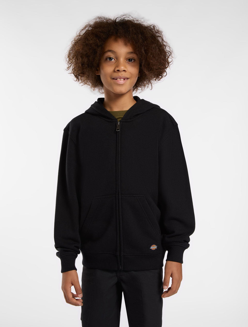 Sudadera Con Capucha Terry Para Niños - Black