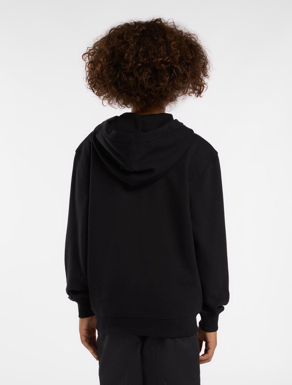 Sudadera Con Capucha Terry Para Niños - Black