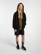 Sudadera Con Capucha Terry Para Niños - Black