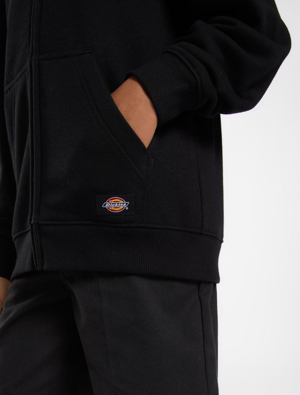 Sudadera Con Capucha Terry Para Niños - Black