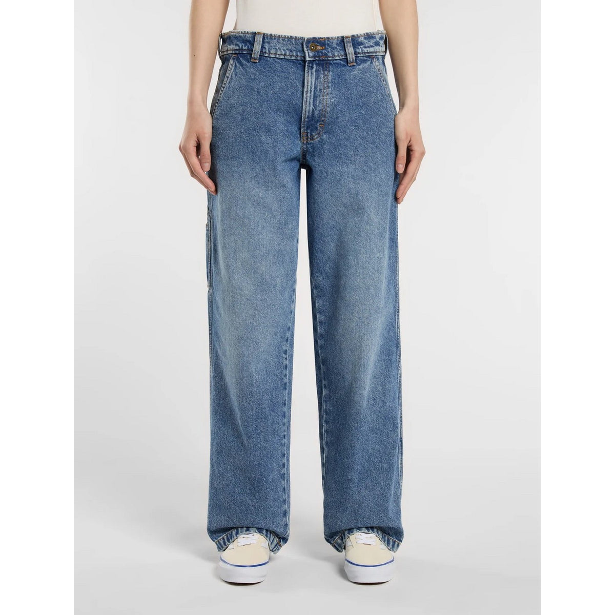 Jean Carpenter Droite Ample Stevensville - Bleu Clair - Femme