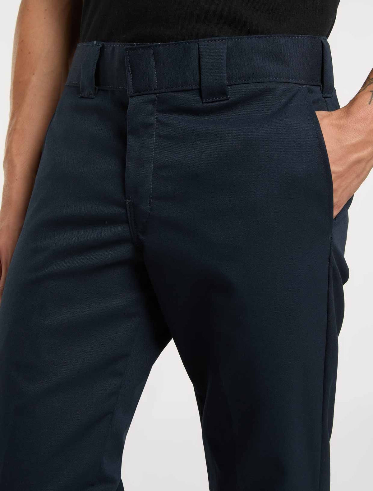 Slim Tapered Work Trousers - Dark Navy