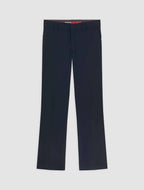 Pantalón de trabajo de sarga, corte regular y cintura activa - azul marino oscuro - hombre
