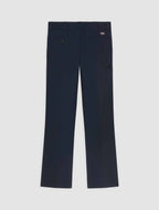 Pantalón de trabajo de sarga, corte regular y cintura activa - azul marino oscuro - hombre