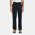 Pantalón de trabajo de sarga, corte regular y cintura activa - azul marino oscuro - hombre