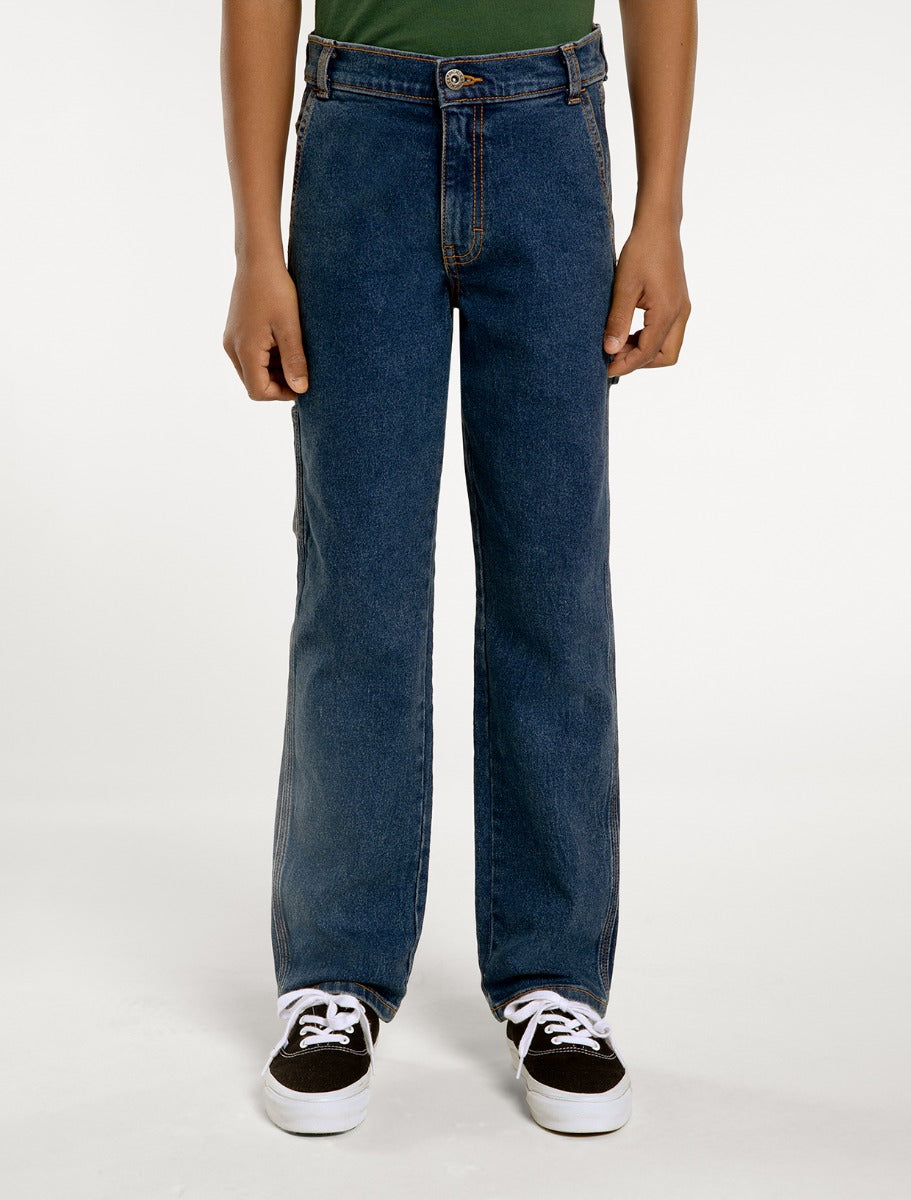 Jeans Carpenter Relaxed Da Ragazzo - Mid Wash