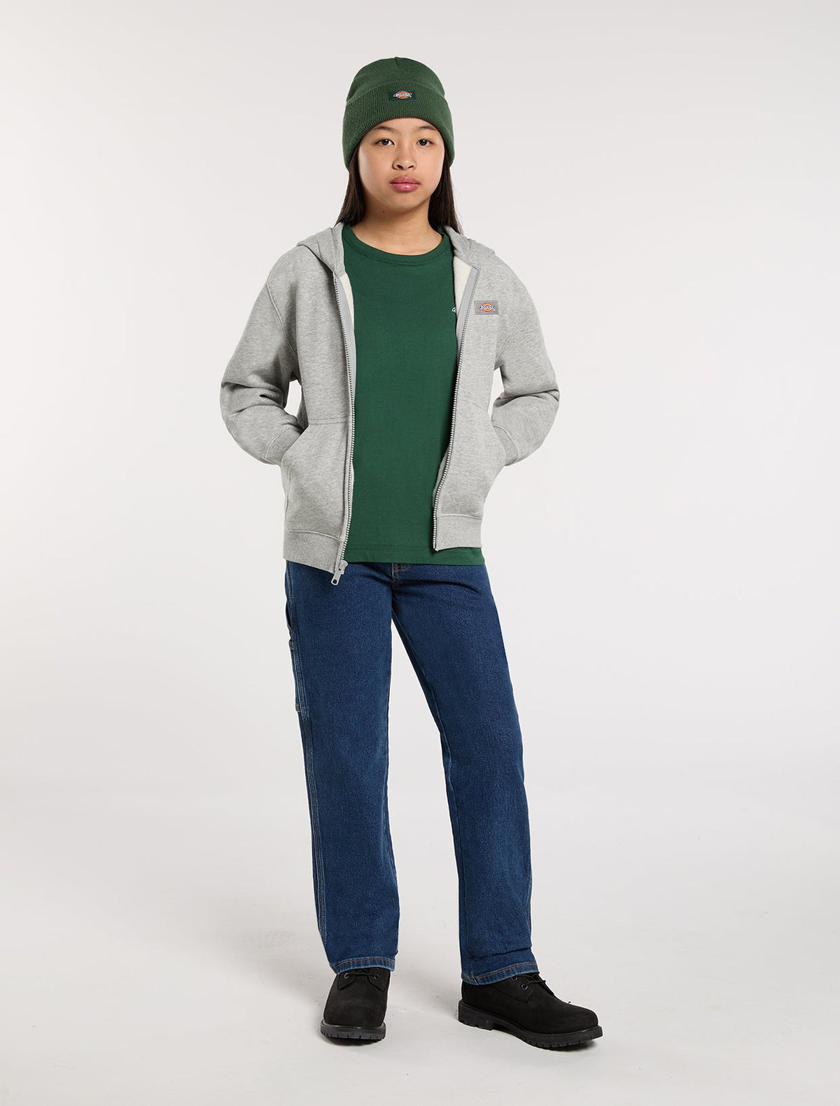Jeans Carpenter Relaxed Da Ragazzo - Mid Wash