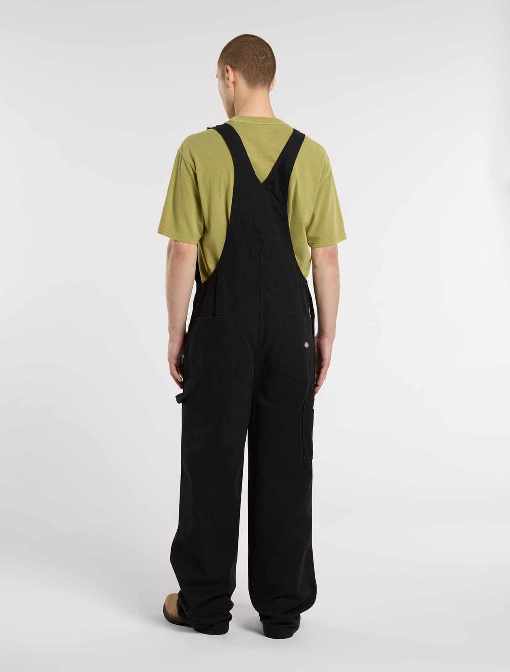 Canvas Dungarees - Black - Men