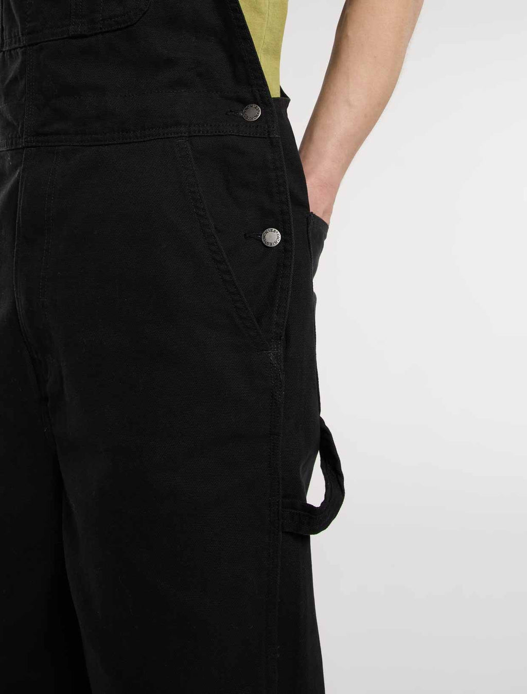 Canvas Dungarees - Black - Men