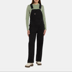 Canvas Dungarees - Black - Women