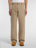 Double Knee Loose Carpenter Trousers - Black