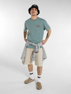 247 Garment Dye 13-Inch Loose Work Shorts - Stone