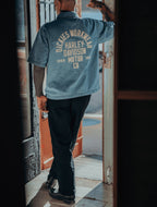 Dickies X Harley-Davidson Camisa de trabajo boxy de cambray - Azul cambray