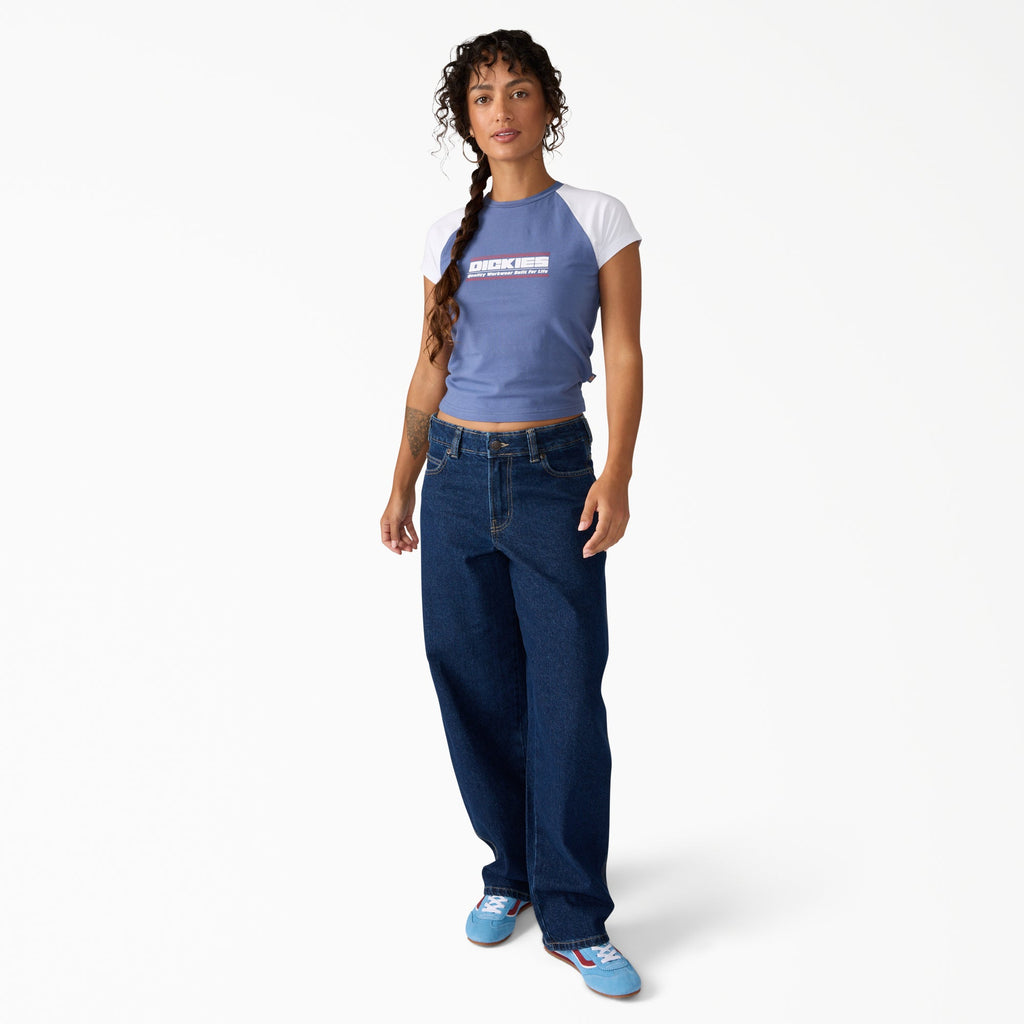 Camiseta Derby Raglan Midweight - Retro Indigo