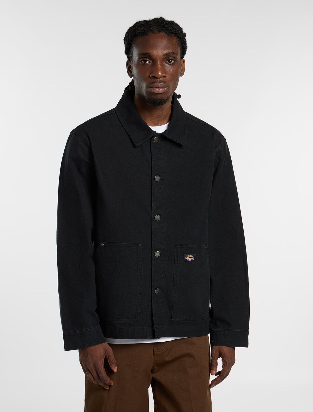 Unlined Canvas Barn Jacket - Black