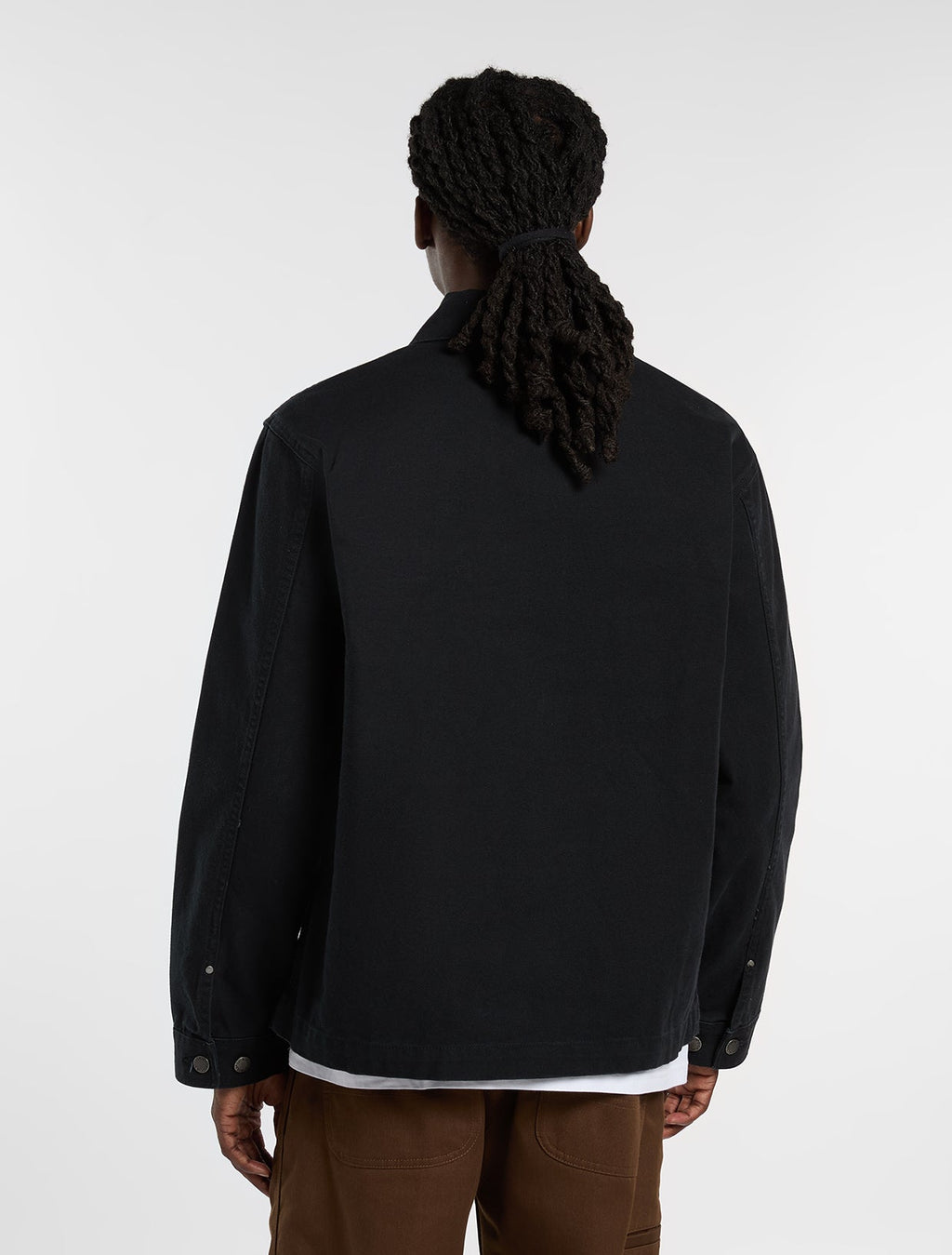 Unlined Canvas Barn Jacket - Black