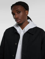 Unlined Canvas Barn Jacket - Black