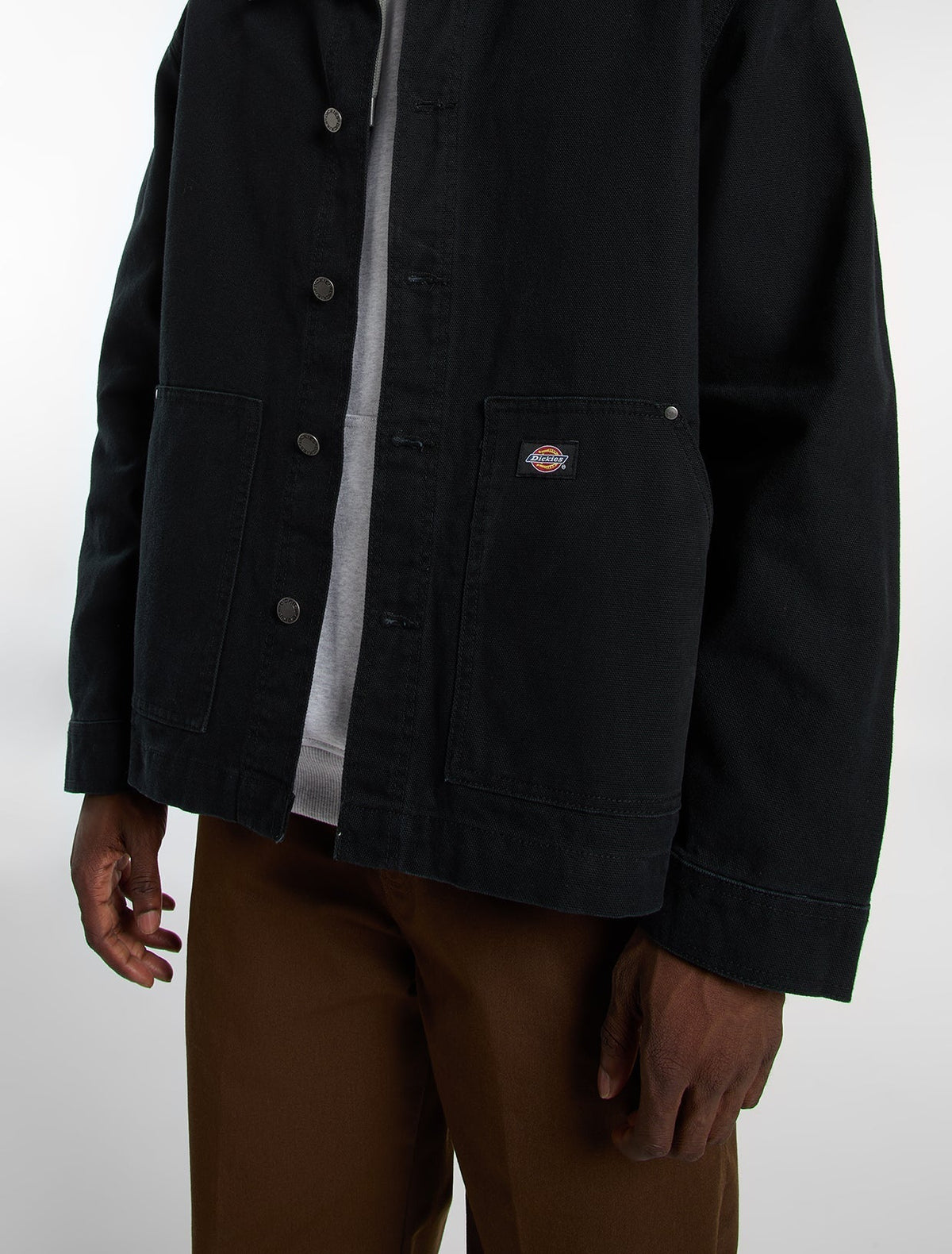Unlined Canvas Barn Jacket - Black