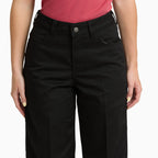 Pantaloni Union Loose Straight Da Donna - Black