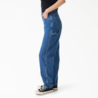 Vaqueros 993 Carpenter de tiro alto y corte tapered para mujer - Blue