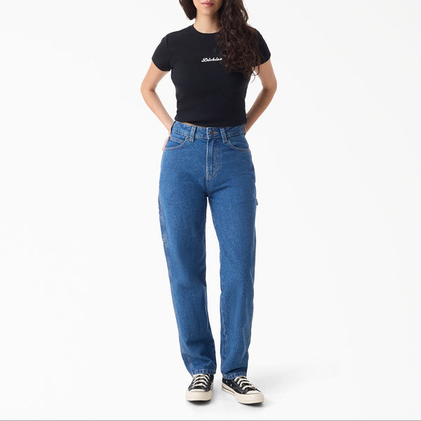 993 High Waist Tapered Carpenter Jeans - Vintage Aged Blue - Women
