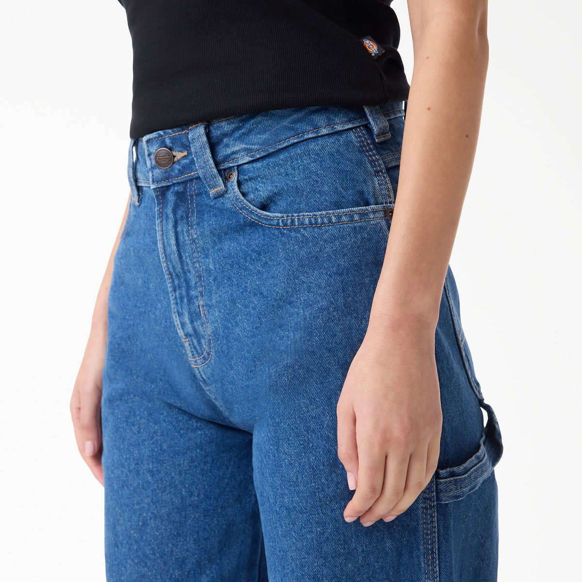 Vaqueros 993 Carpenter de tiro alto y corte tapered para mujer - Blue