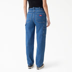 Vaqueros 993 Carpenter de tiro alto y corte tapered para mujer - Blue