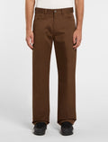 Union Loose Straight Twill Trousers - Timber Brown