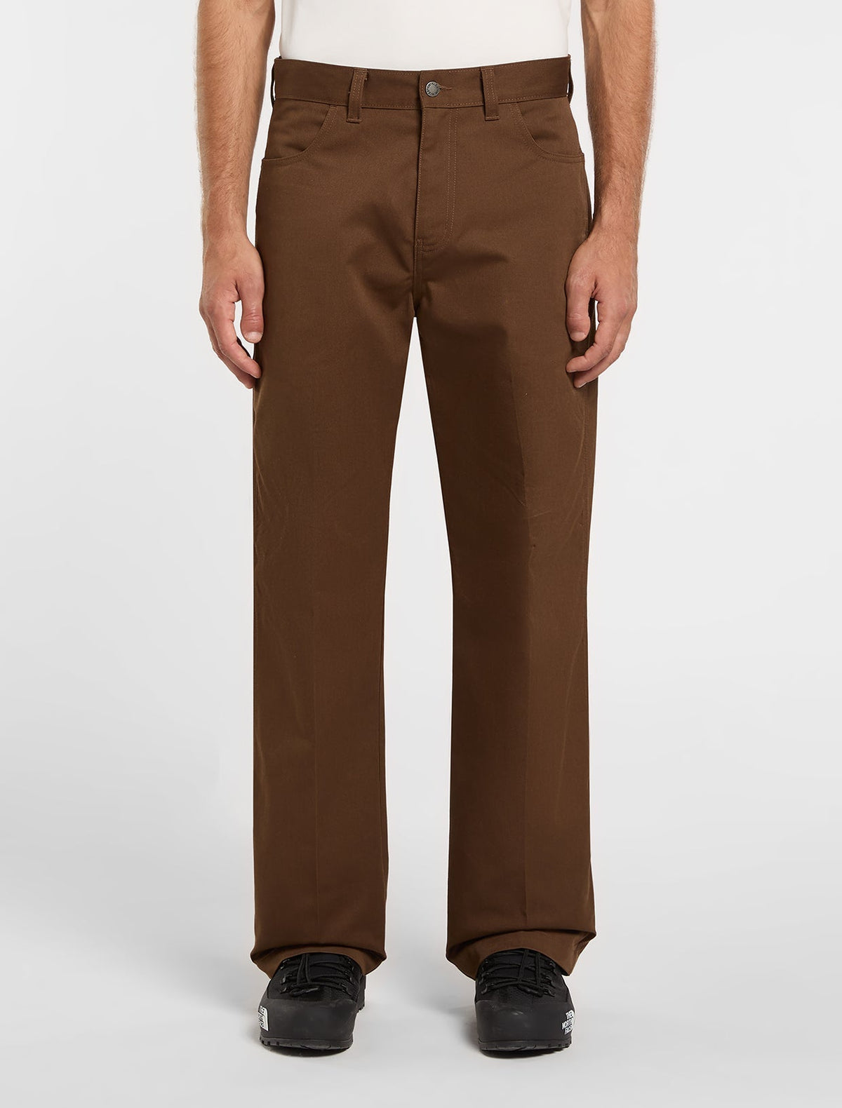 Union Loose Straight Twill Trousers - Timber Brown