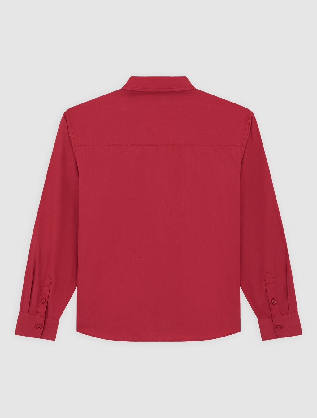 Supima Long-Sleeve Work Shirt - Garnet