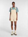 Lightweight Canvas Short Bib - Wood Ash