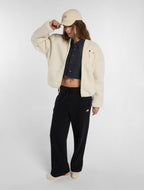 Bomber Central in sherpa - Grigio Whitecap - Donna