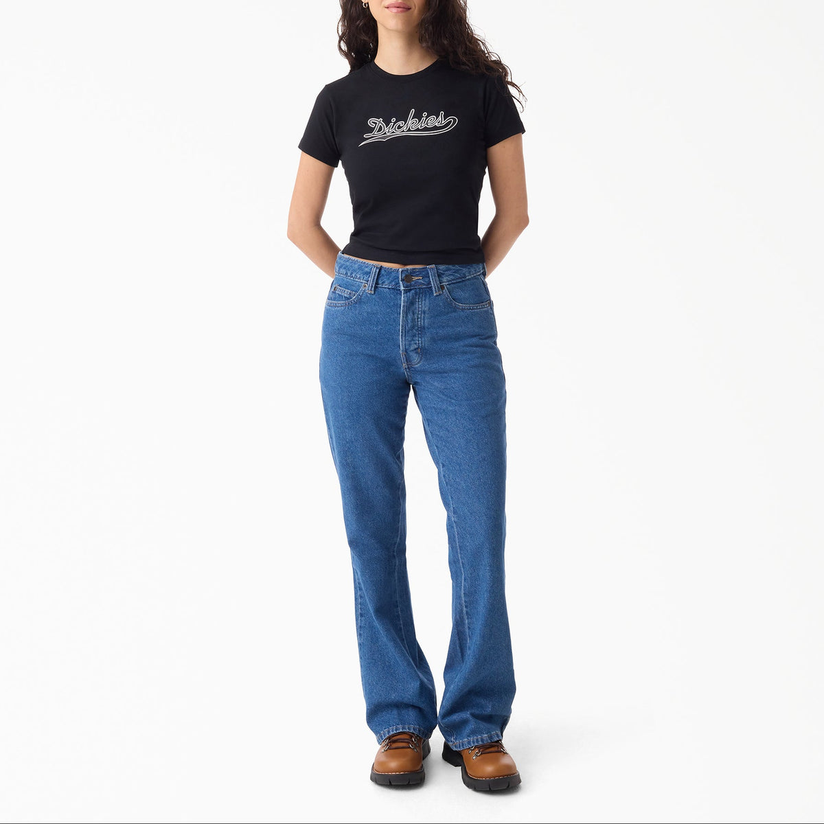 Women's Bootcut Jeans - Vintage Aged Blue