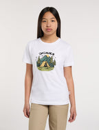 T-Shirt Graphique Léger Camp Pour Enfant - White