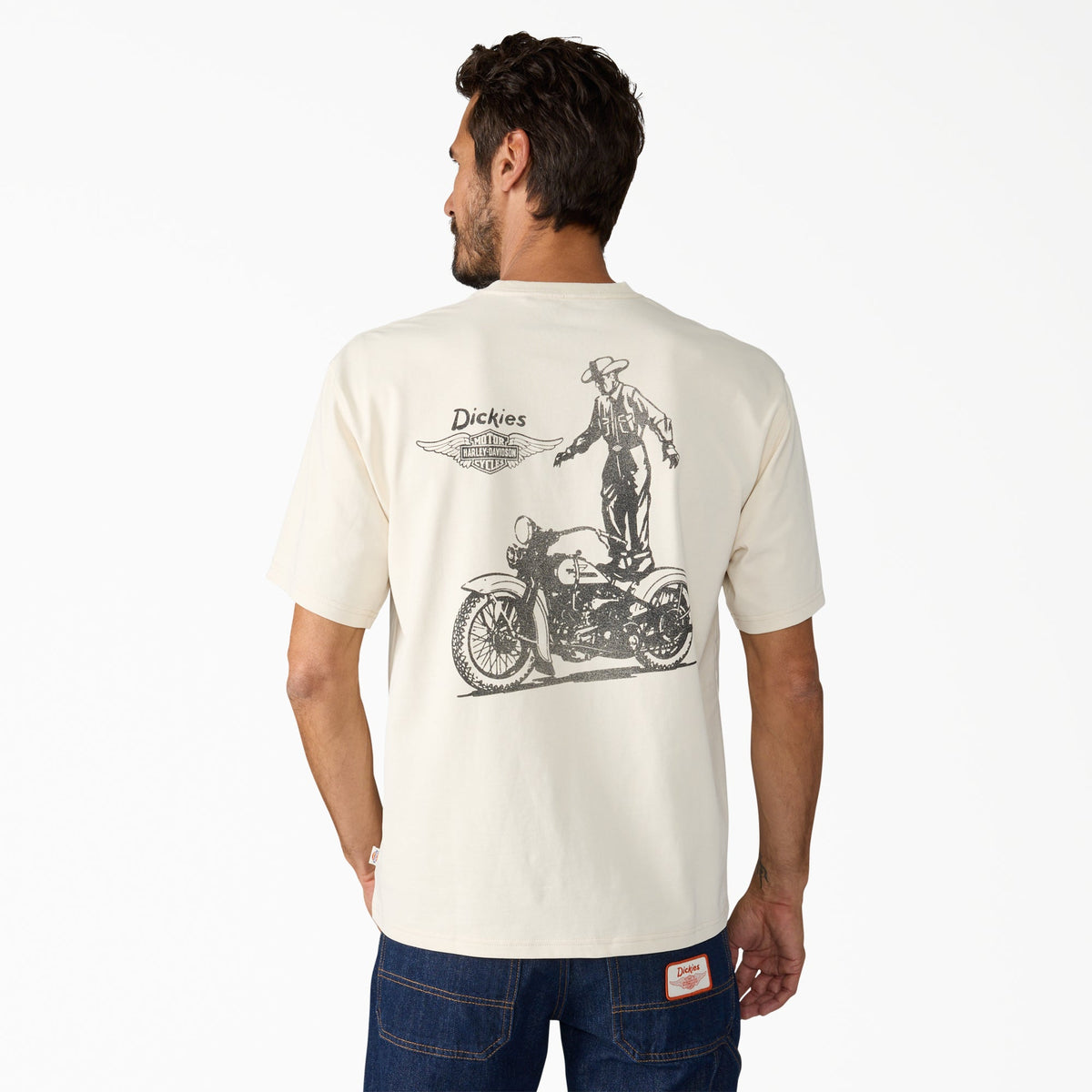 Dickies X Harley-Davidson® Vintage Wash Cowboy Graphic T-Shirt - Bone