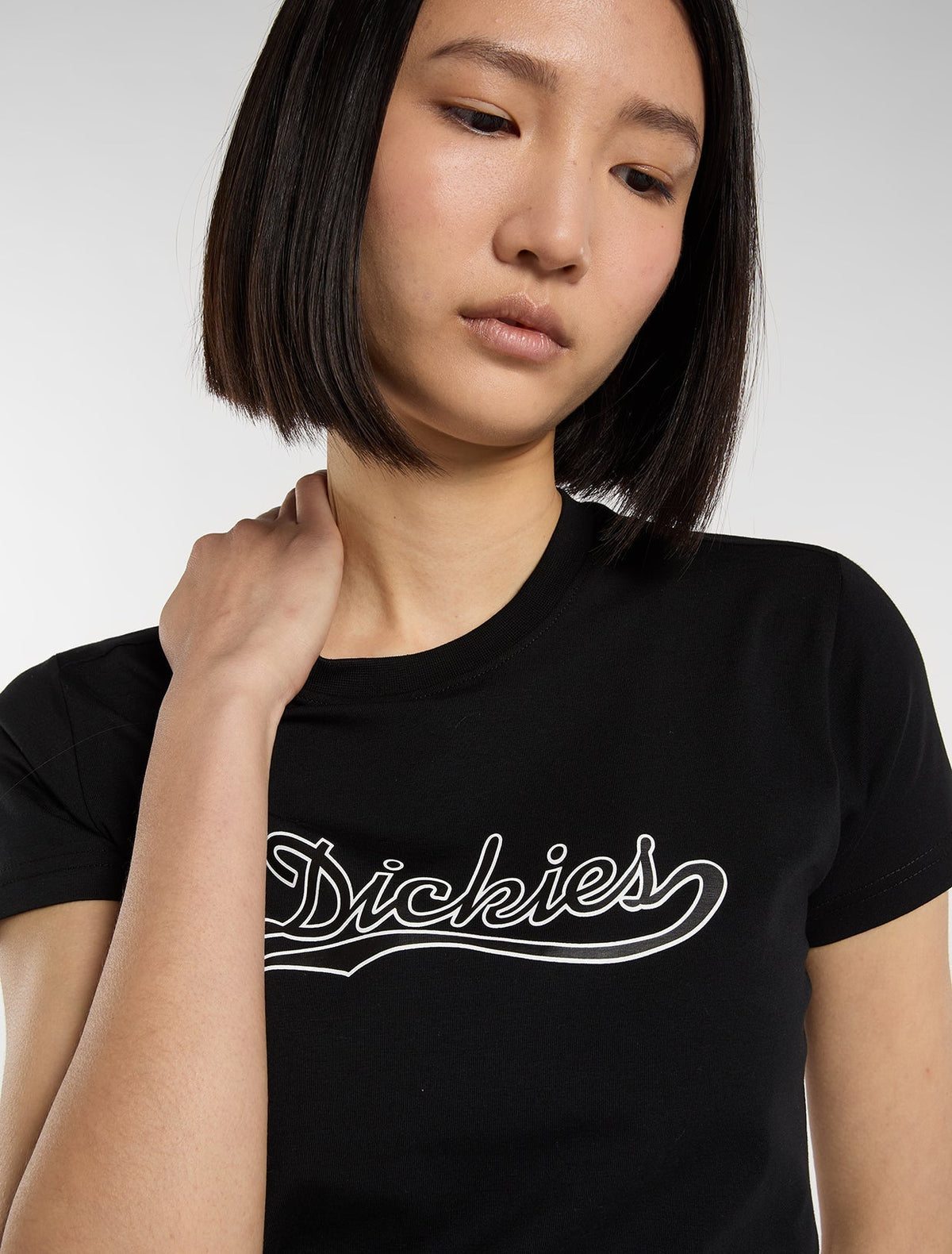 Loose Wave Lightweight T-Shirt - Black