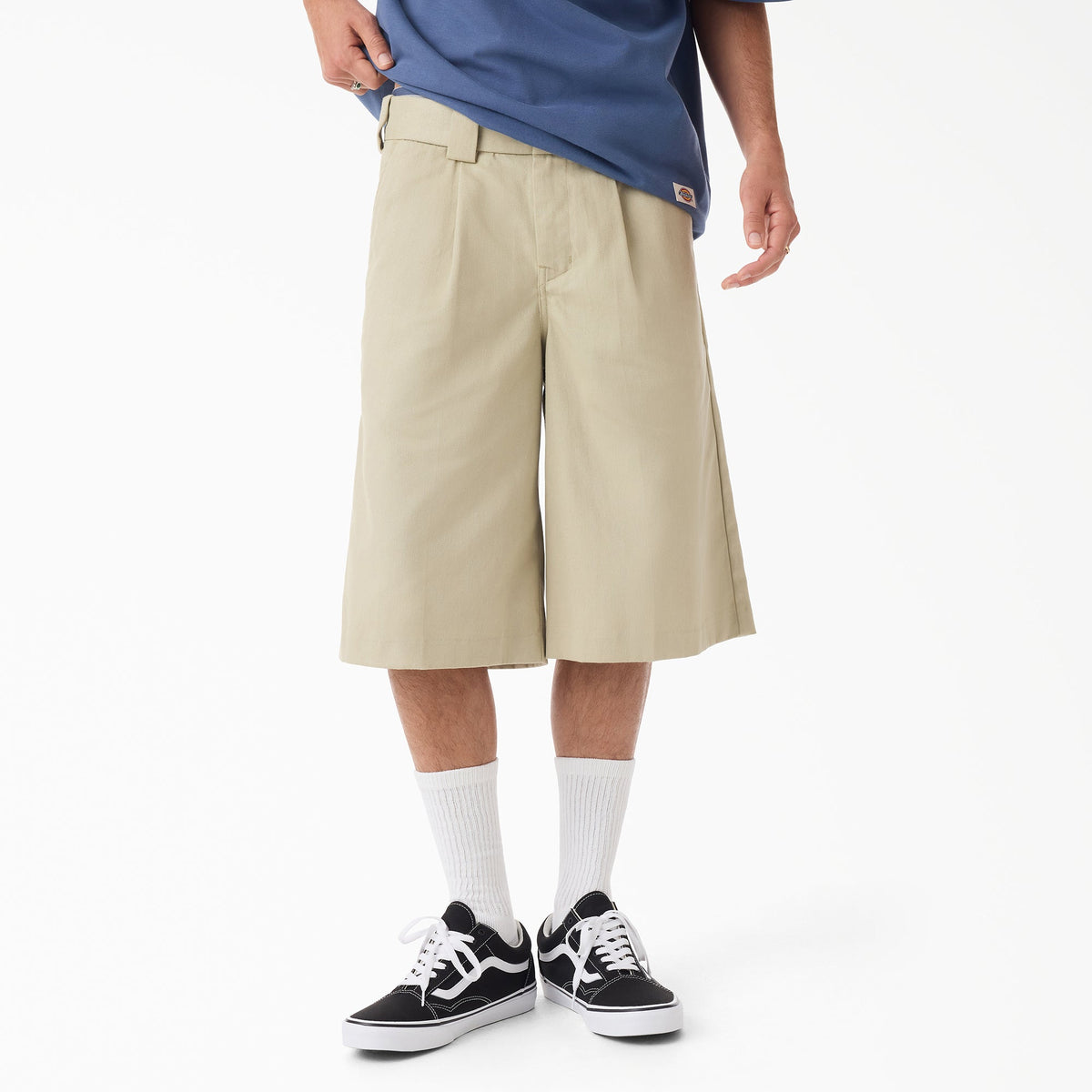 Pantalones cortos de trabajo de 13 pulgadas de sarga de cáñamo - Black