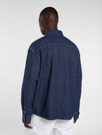 Chemise En Denim À Manches Longues Légère - Dark Indigo